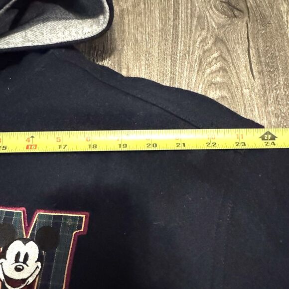 Vintage Disney Store Mickey Mouse Varsity Jacket Coat XL Navy Wool Embroidered - Picture 11 of 11